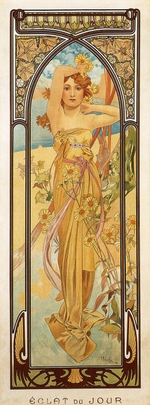 Mucha, Alfons Marie - Licht des Tages (Aus der Serie Die Tageszeiten)