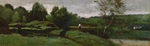 Corot, Jean-Baptiste Camille - Landschaft mit einem Knaben in weissem Hemd