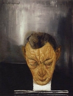 Grigorjew, Boris Dmitriewitsch - Porträt von Komponist Sergei Rachmaninow (1873-1943)