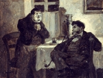 Konowalow, Wassili Wassiljewitsch - Illustration zum Poem Die toten Seelen von N. Gogol