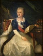 Unbekannter Künstler - Porträt der Fürstin Jekaterina R. Woronzowa-Daschkowa (1744-1810), erste Präsidentinder russischen Akademie der Wissenschaft