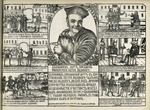 Russischer Meister - Iwan Balakirew, der Hofnarr Peters I. (Lubok)