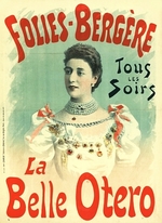 Chéret, Jules - La Belle Otéro in Folies Bergère (Plakat)