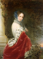 Robertson, Christina - Porträt der Kaiserin Alexandra Fjodorowna (Charlotte von Preußen), Frau des Kaisers Nikolaus I. (1798-1860)