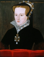 Englischer Meister - Porträt von Königin Maria I. von England (1516-1558)