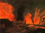 Schmidt, Johann Heinrich - Der Brand von Moskau am 15. September 1812 (Nach einem Gemälde von C.J. Oldendorp)