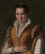 Allori, Alessandro - Porträt von Bianca Capello, Großherzogin der Toskana