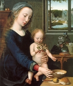 David, Gerard - Madonna und Kind mit der Milchsuppe