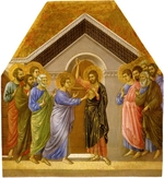 Duccio di Buoninsegna - Der ungläubige Thomas. Fragment (Maestà, Altarretabel des Sieneser Doms)