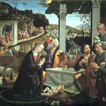 Ghirlandaio, Domenico - Die Anbetung des Christuskindes