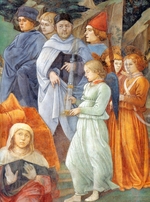Lippi, Fra Filippo - Selbstbildnis (Detail aus dem Fresko im Duomo di Spoleto)