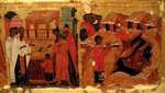 Russische Ikone - Sage von der Handreliquie des heiligen Johannes des Täufers (Detail)