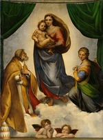 Raffael (Raffaello Sanzio da Urbino) - Die Sixtinische Madonna