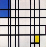 Mondrian, Piet - Rhythmus aus schwarzen Linien
