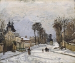 Pissarro, Camille - Straße nach Versailles bei Louveciennes (Effet de Neige)