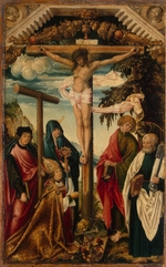 Wertinger, Hans, von - Die Kreuzigung Christi mit Heiligen und Stifter