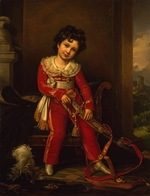Stieler, Joseph Karl - Porträt von Maximilian de Beauharnais, 3. Herzog von Leuchtenberg als Kind