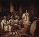 Surikow, Wassili Iwanowitsch - Das zweite Konzil von Konstantinopel (Studie zum Fresko in der Christ-Erlöser-Kathedrale)