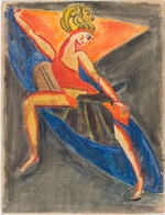 Exter, Alexandra Alexandrowna - Kostümentwurf zum Theaterstück Famira-kifared von I. Annenski