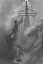 Doré, Gustave - Illustration zum Gedicht Der Rabe von Edgar Allan Poe