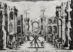 Callot, Jacques - Illustration zum Theaterstück Les intermèdes von Andrea Salvadori (Zweites Zwischenspiel)