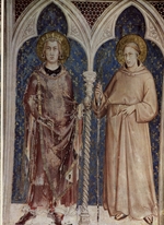 Martini, Simone, di - Der heilige Ludwig IX., König von Frankreich und Heiliger Ludwig von Toulouse (Freskenzyklus der Unterkirche der Basilika San Fr