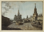 Alexejew, Fjodor Jakowlewitsch - Die Basilius-Kathedrale und das Erlösertor