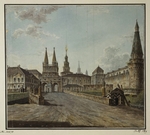Alexejew, Fjodor Jakowlewitsch - Blick auf das Auferstehungstor und die Neglinnaja-Brücke von der Twerskaja-Straße aus