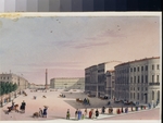 Unbekannter Künstler - Der Palastplatz in Sankt Petersburg (Album von Marie Taglioni)