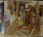 Wasnezow, Viktor Michailowitsch - Die Verhaftung der Marfa Borezkaja in Nowgorod 1478