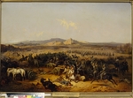 Willewalde, Gottfried (Bogdan Pawlowitsch) - Attacke von Kavallerie bei Baschkadyklar am 10. November 1853