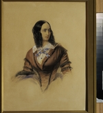 Hau (Gau), Wladimir (Woldemar) Iwanowitsch - Porträt von Natalia Puschkina, die Frau des Dichters Alexander Puschkin