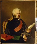 Kiprenski, Orest Adamowitsch - Porträt von Schriftsteller und Admiral Alexander Semjonowitsch Schischkow (1754-1841)