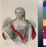Ulrich, W. - Porträt der Prinzessin Anna Leopoldowna (1718-1746), Mutter des Zaren Iwan VI.