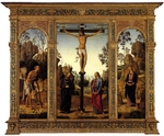 Perugino - Die Kreuzigung mit  Madonna, Johannes dem Täufer, heiligen Hieronymus und Maria Magdalena