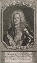 Unbekannter Künstler - Porträt des Vize-Kanzlers Heinrich Johann Friedrich (Andrei) Graf Ostermann (1687-1747)
