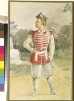 Samojlow, Wassili Michailowitsch - Pseudo-Dimitri. Kostümentwurf zur Oper Ein Leben für den Zaren (Iwan Sussanin) von M. Glinka