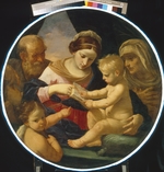 Cantarini, Simone - Die Heilige Familie mit dem Johannesknaben und der heiligen Elisabeth