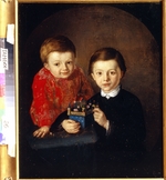 Gladyschew, Iwan Iljitsch - Doppelporträt der Söhne des Künstlers