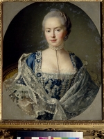 Drouais, François-Hubert - Porträt von Gräfin Darja Petrowna Saltykowa (1739-1802), geb. Tschernyschewa