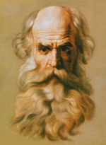 Brüllow (Briullow), Karl Pawlowitsch - Kopf eines Apostels (Studie für die Wandmalerei der Isaakskathedrale)