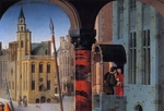David, Gerard - Kambyses überführt den bestechlichen Richter Sisames (Linke Tafel) Detail