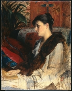 Baschkirzewa (Bashkirtseff), Maria (Marie) Konstantinowna - Porträt von Schwägerin der Malerin