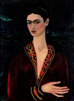 Kahlo, Frida - Selbstbildnis mit Samtkleid
