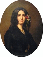 Charpentier, Auguste - Porträt von George Sand
