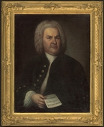 Haussmann, Elias Gottlob - Porträt von Johann Sebastian Bach