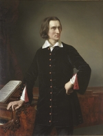 Barabás, Miklós - Porträt von Franz Liszt (1811-1886)