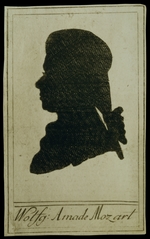Löschenkohl, Johann Hieronymus - Silhouette von Mozart