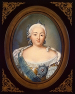 Benner, Jean-Henri - Porträt von Kaiserin Elisabeth I. von Russland (1709-1762)