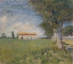 Gogh, Vincent, van - Bauernhaus in einem Weizenfeld